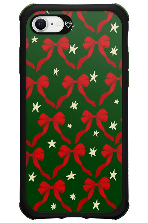 Bow & Stars (Green) - Apple iPhone SE 2022