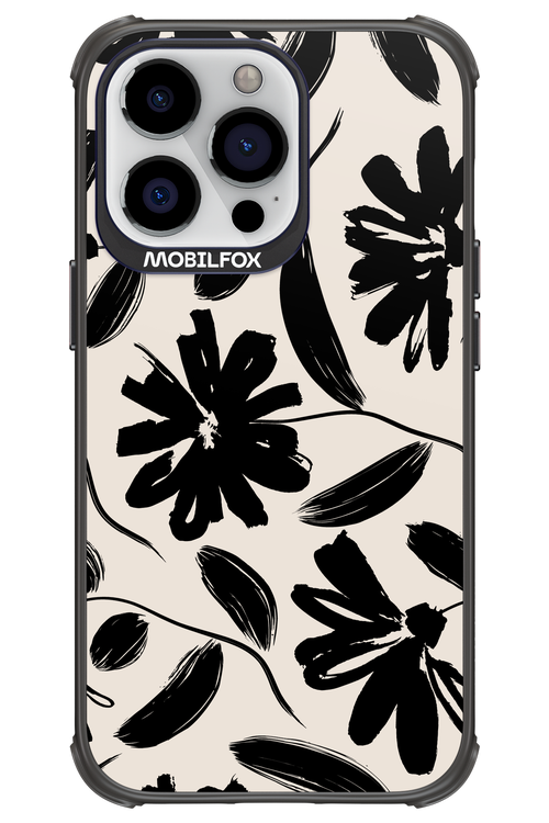 Monochrome Flowerss - Apple iPhone 13 Pro