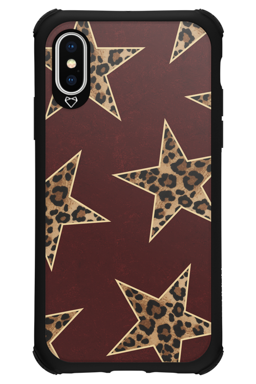 Wild Stars Burgundy - Apple iPhone XS