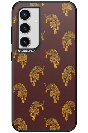 Burgundy Leopard Pattern - Samsung Galaxy S24