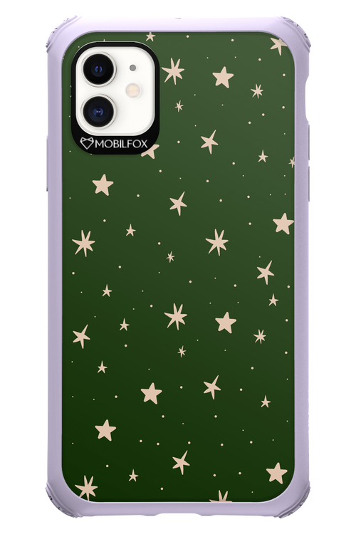 Forest Green Stars - Apple iPhone 11