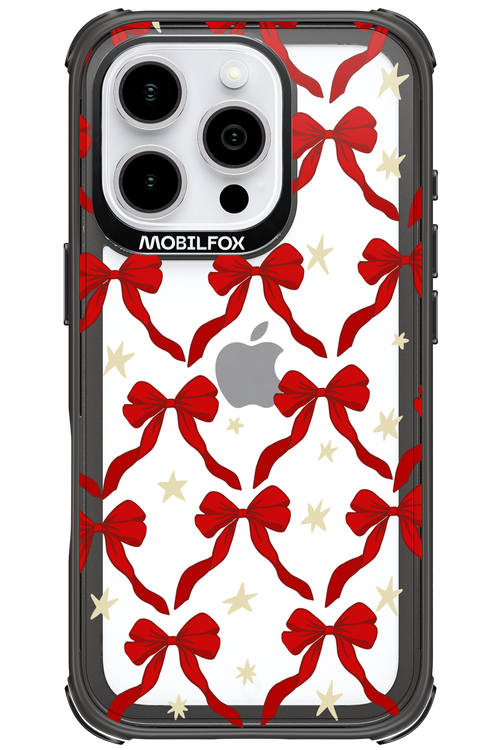Bow & Stars (Transparent) - Apple iPhone 16 Pro