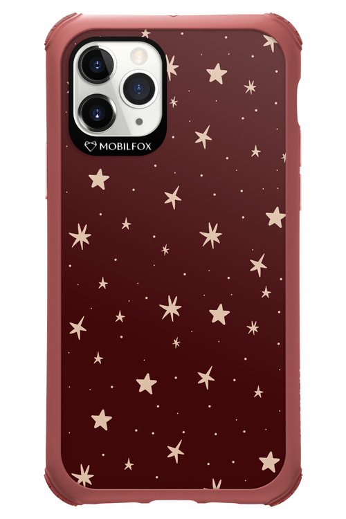 Burgundy Stars - Apple iPhone 11 Pro