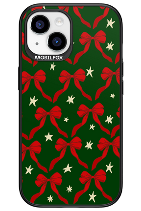 Bow & Stars (Green) - Apple iPhone 15