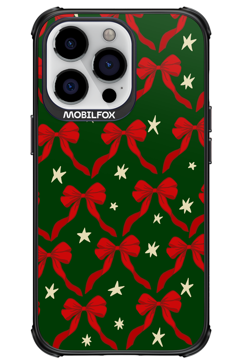 Bow & Stars (Green) - Apple iPhone 13 Pro