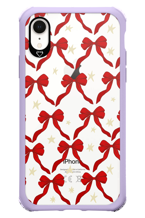 Bow & Stars (Transparent) - Apple iPhone XR
