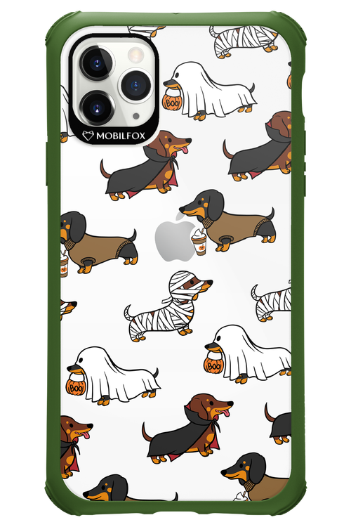 Scary Dachshund (Transparent) - Apple iPhone 11 Pro Max