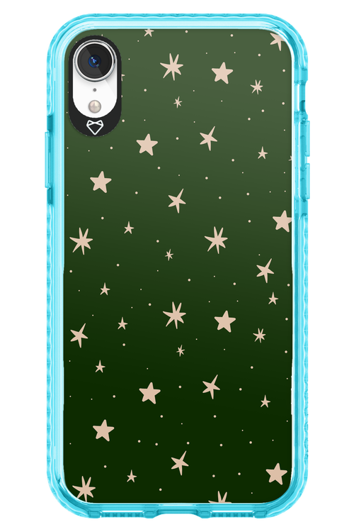 Forest Green Stars - Apple iPhone XR