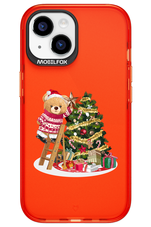 Christmas Bear (Transparent) - Apple iPhone 15