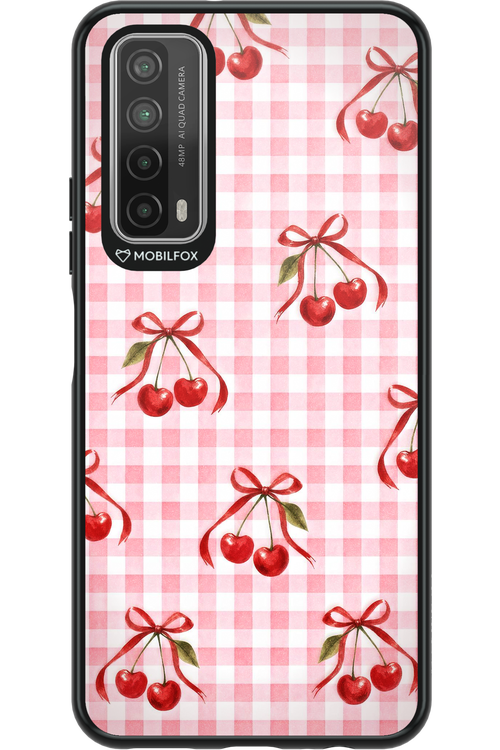 Pink Cherry Checked 2.0 - Huawei P Smart 2021