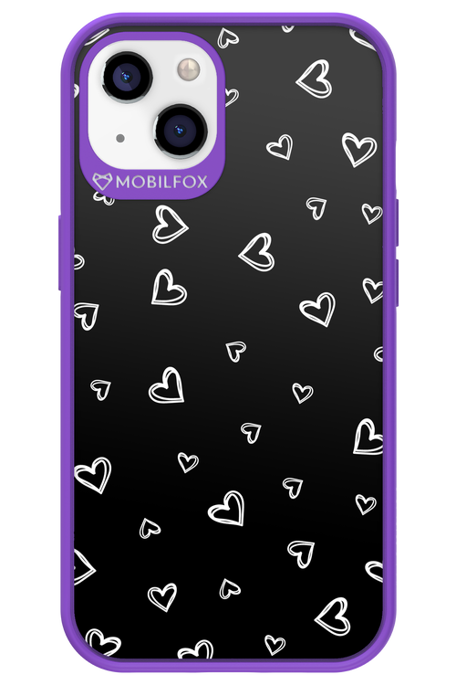 Monochrome Hearts 2.0 - Apple iPhone 13