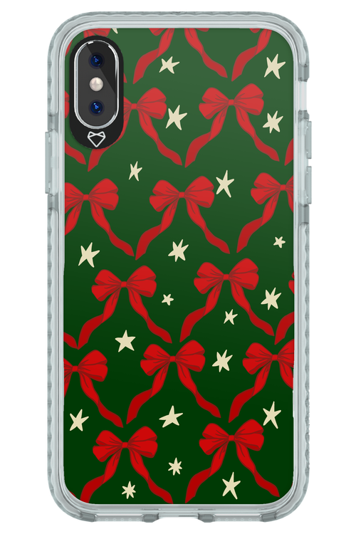 Bow & Stars (Green) - Apple iPhone X