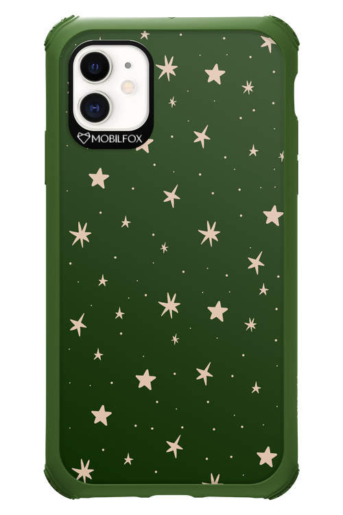 Forest Green Stars - Apple iPhone 11