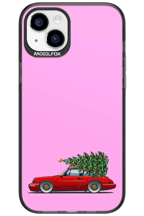 XMAS Car Pink - Apple iPhone 15 Plus