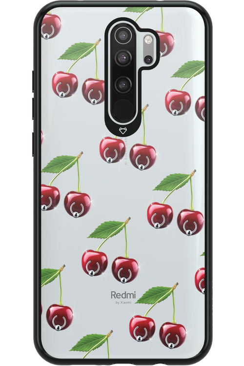 Spicy Cherries Transparent - Xiaomi Redmi Note 8 Pro