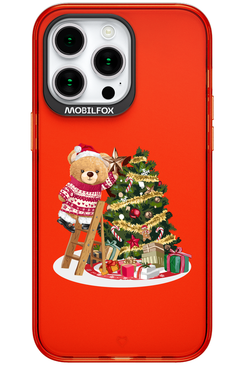Christmas Bear (Transparent) - Apple iPhone 15 Pro Max
