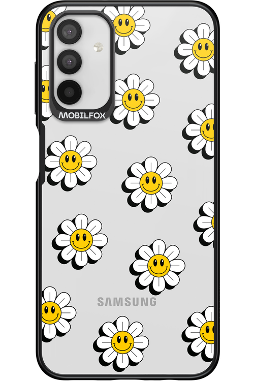 Smiley Flowers Transparent - Samsung Galaxy A04s