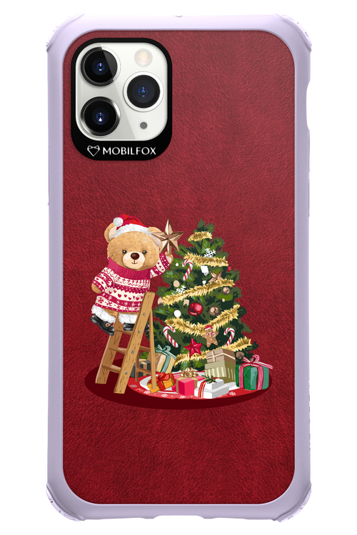 Christmas Bear (Burgundy) - Apple iPhone 11 Pro