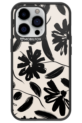 Monochrome Flowerss 2.0 - Apple iPhone 13 Pro