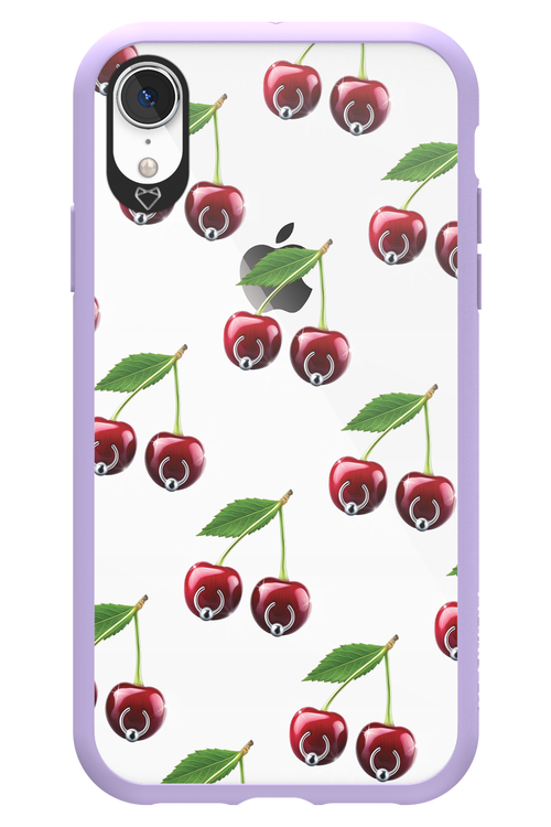 Spicy Cherries Transparent - Apple iPhone XR