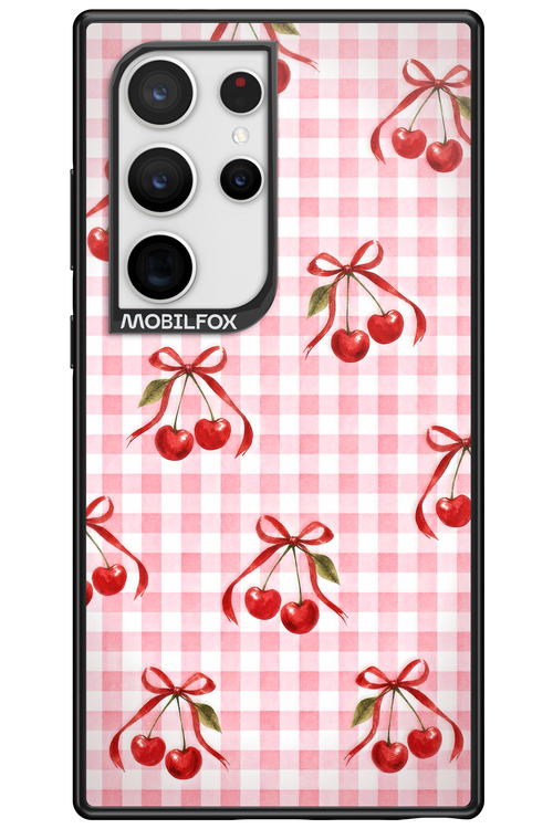 Pink Cherry Checked 2.0 - Samsung Galaxy S24 Ultra