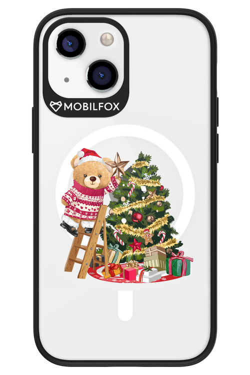 Christmas Bear (Transparent) - Apple iPhone 13 Mini