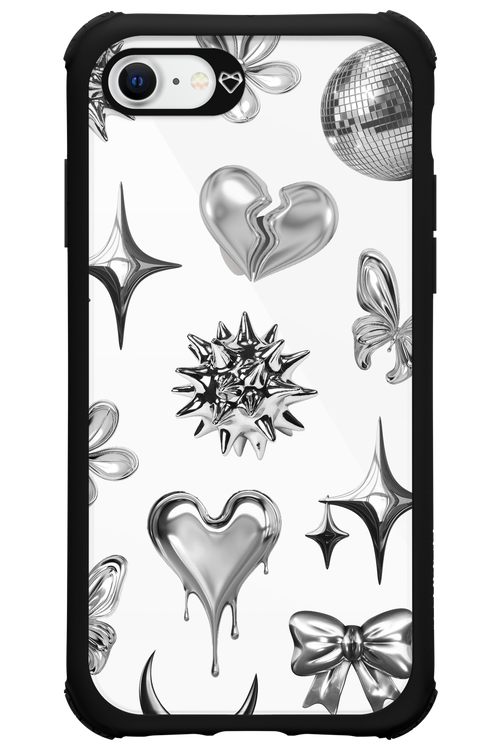 Silver Zone Transparent - Apple iPhone 8