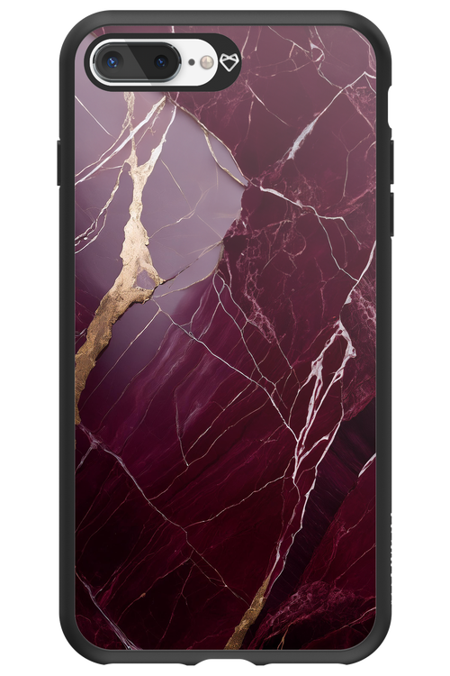 Burgundy Marble - Apple iPhone 7 Plus