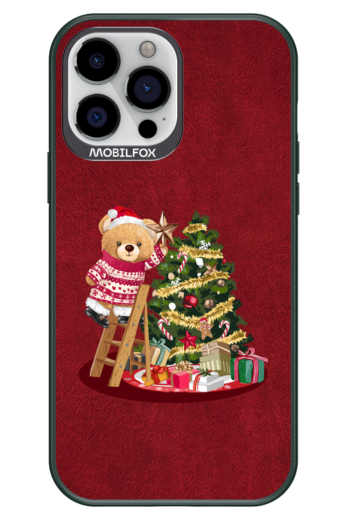 Christmas Bear (Burgundy) - Apple iPhone 13 Pro Max