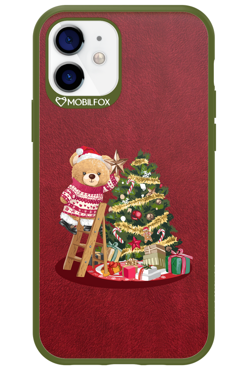 Christmas Bear (Burgundy) - Apple iPhone 12