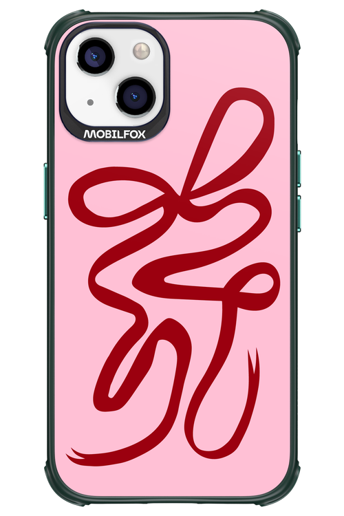 Burgundy Bow - Apple iPhone 13