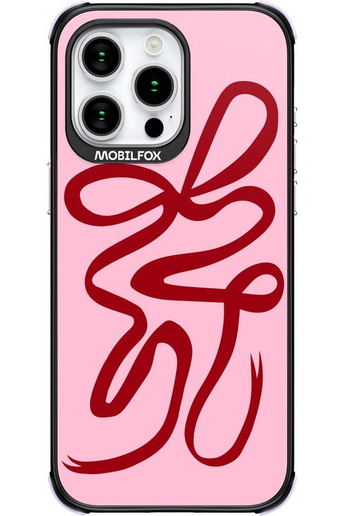 Burgundy Bow - Apple iPhone 15 Pro Max