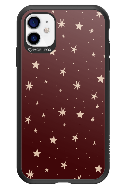Burgundy Stars - Apple iPhone 11