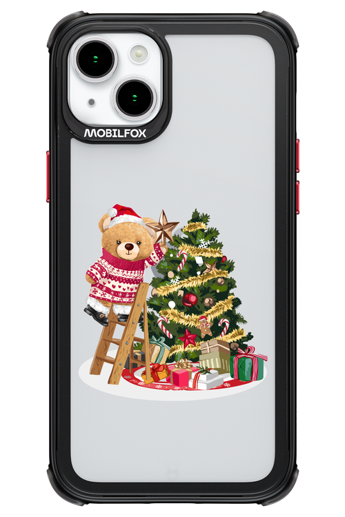 Christmas Bear (Transparent) - Apple iPhone 15 Plus