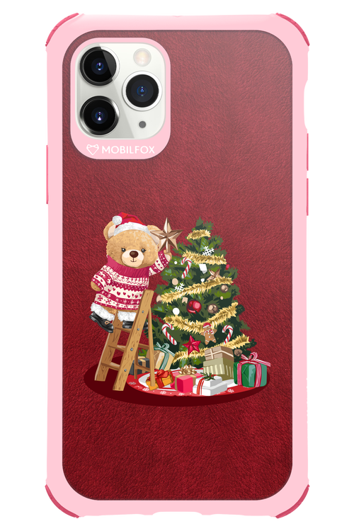 Christmas Bear (Burgundy) - Apple iPhone 11 Pro