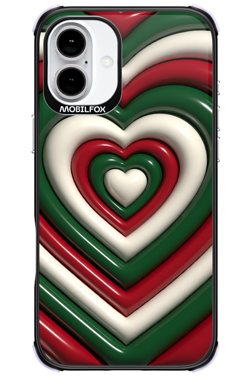 XMAS Hearts - Apple iPhone 16 Plus