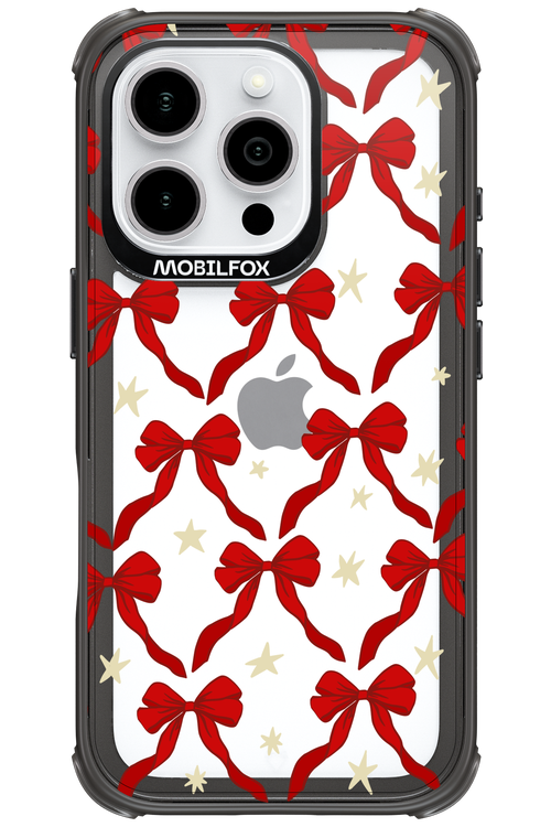 Bow & Stars (Transparent) - Apple iPhone 16 Pro