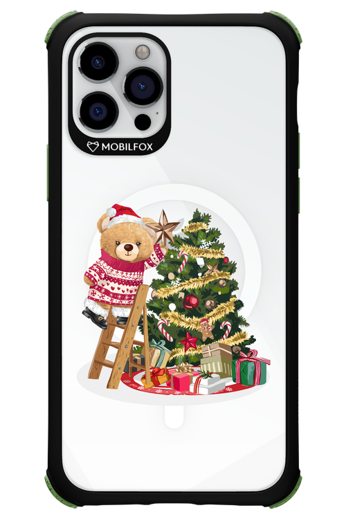 Christmas Bear (Transparent) - Apple iPhone 12 Pro