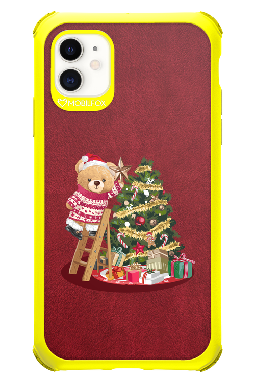 Christmas Bear (Burgundy) - Apple iPhone 11