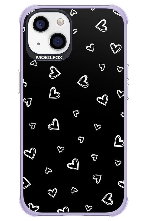 Monochrome Hearts 2.0 - Apple iPhone 13