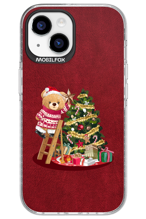 Christmas Bear (Burgundy) - Apple iPhone 15