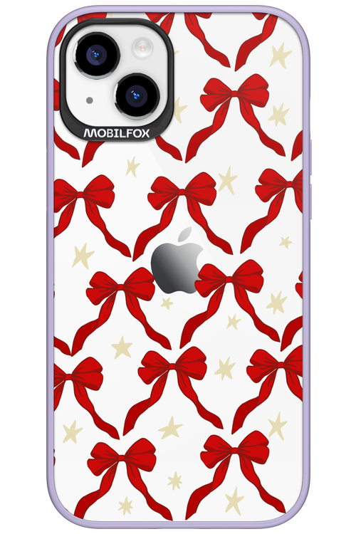 Bow & Stars (Transparent) - Apple iPhone 15 Plus