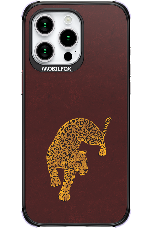 Burgundy Leopard - Apple iPhone 15 Pro Max