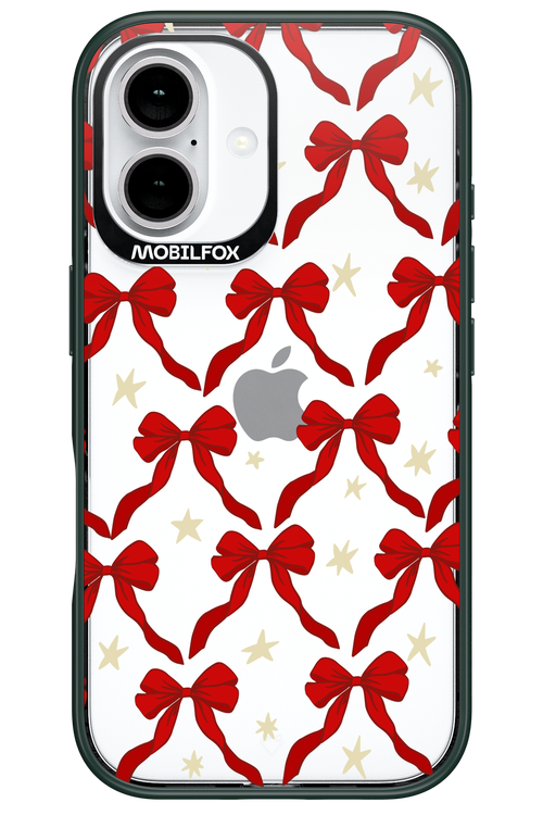 Bow & Stars (Transparent) - Apple iPhone 16