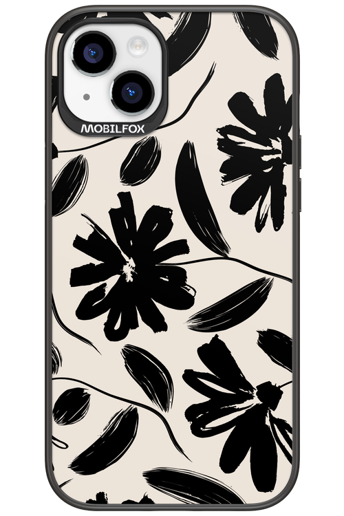 Monochrome Flowerss 2.0 - Apple iPhone 15 Plus
