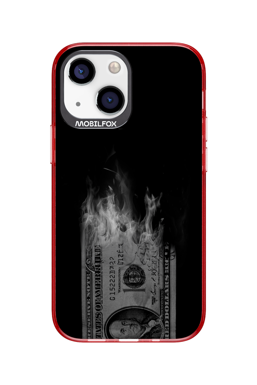 Money Burn B&W - Apple iPhone 13 Mini