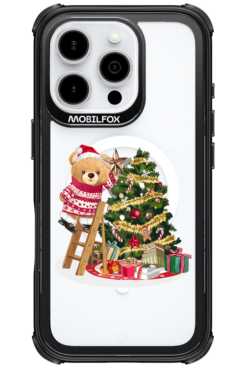 Christmas Bear (Transparent) - Apple iPhone 16 Pro