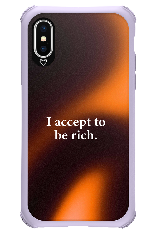 I accept to be rich - Apple iPhone X