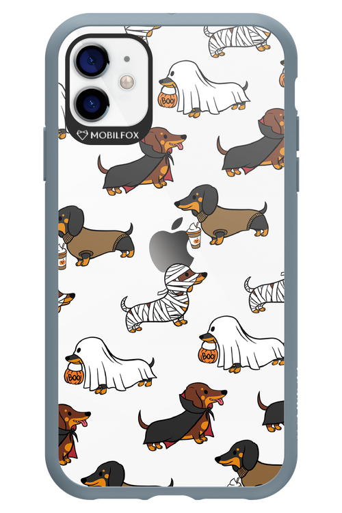 Scary Dachshund (Transparent) - Apple iPhone 11