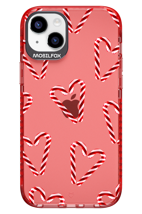 Candy Cane Hearts - Apple iPhone 14 Plus